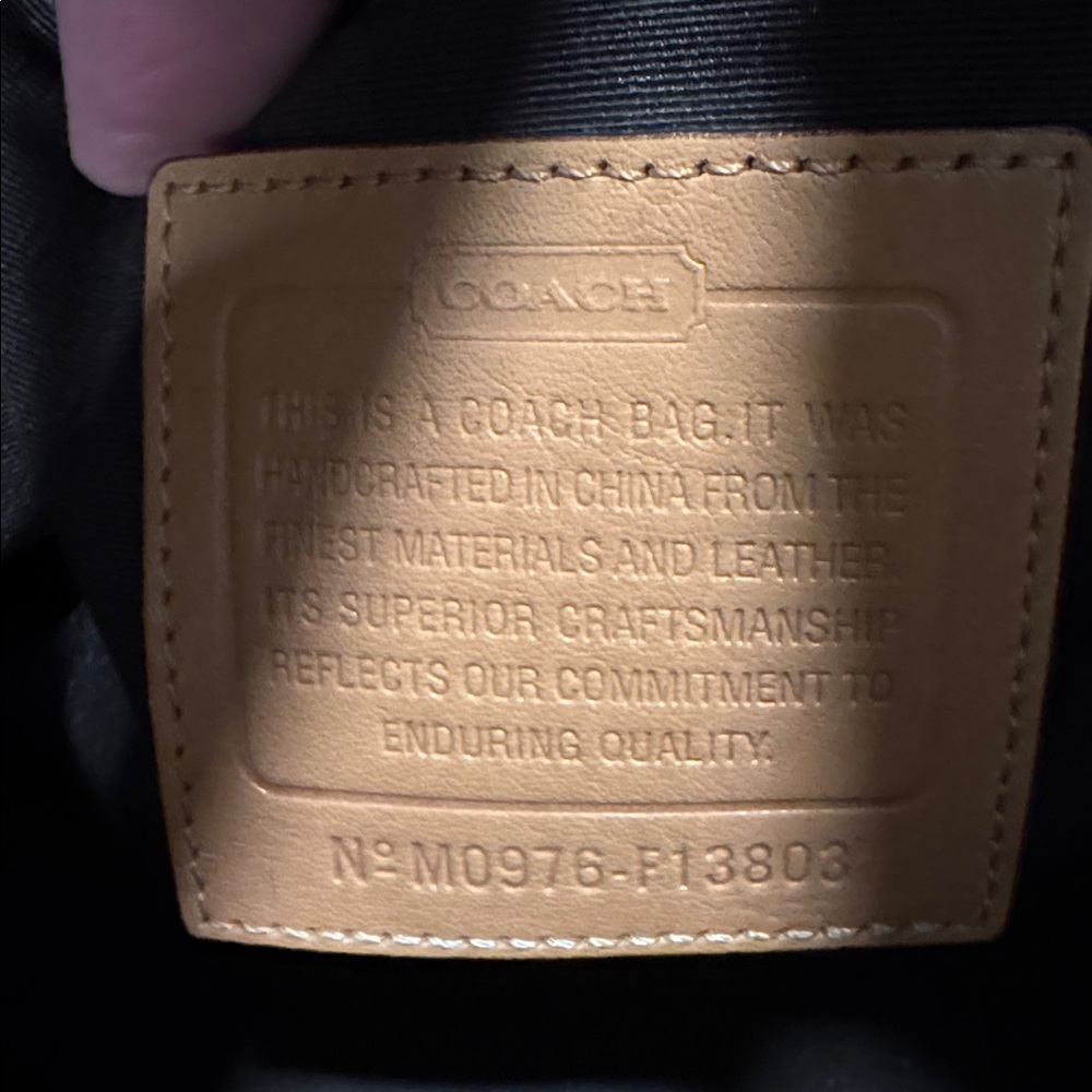 Coach Signature Stripe Baby Diaper Work Travel Large Canvas Brown Tote - Picture 14 of 17